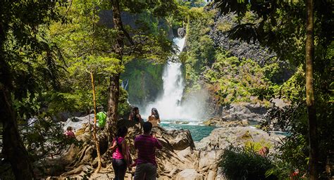 Cascada Salto La Leona en Huilo Huilo